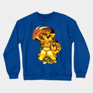 Gold Capricorn Beauty Crewneck Sweatshirt